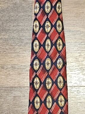 ROBERT TALBOTT STUDIO mens Parisian hand Made silk Tie SIZE 58x4 MULTICOLOR T16